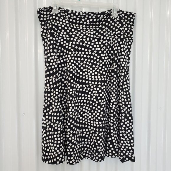 Popana Polka Dot Circle Stretchy Skirt - Picture 1 of 7